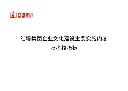 企业文化建设实施考核指标