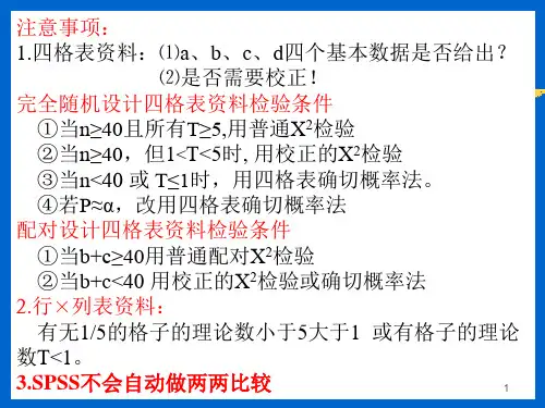 SPSS卡方检验步骤
