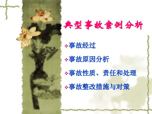 典型事故案例分析
