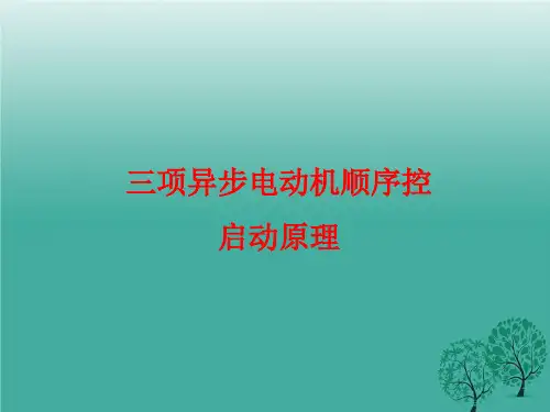 三相异步电动机控制线路顺序启动工作原理.ppt