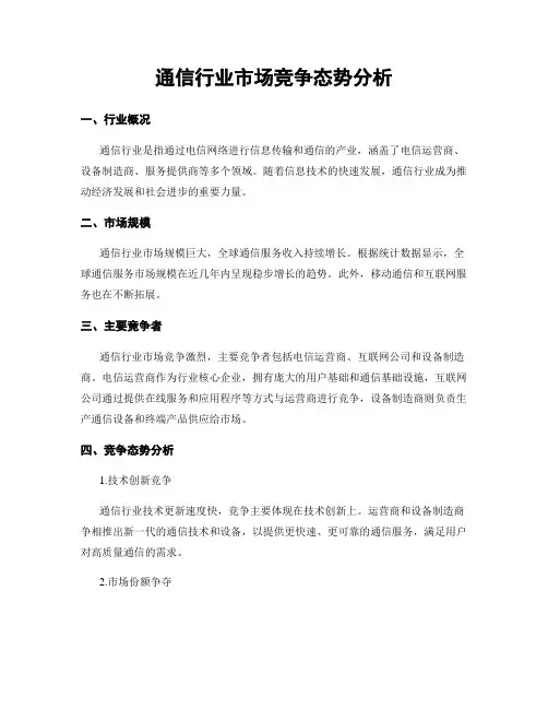 通信行业市场竞争态势分析