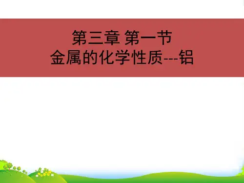 人教版高中化学必修一第三章第一节金属的化学性质 课件(共24张PPT)