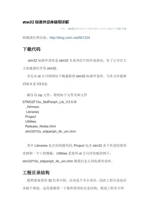 stm32标准外设库详解