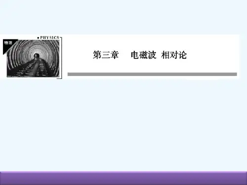 2015届《创新导学案》高中物理课件 选修3－4 电磁波、相对论