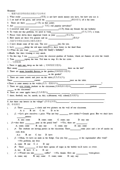 Unit7grammar新牛津译林版英语七年级上册