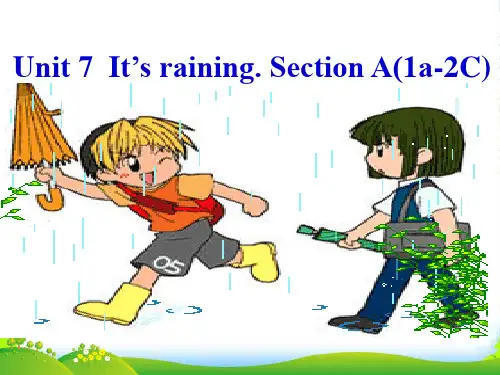 新人教版七年级英语下册Unit7 Section A优质课件(35张)