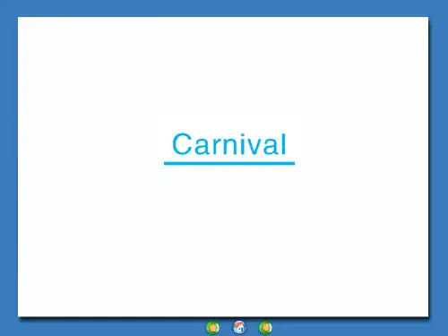 外研版必修五Module4Carnival课件