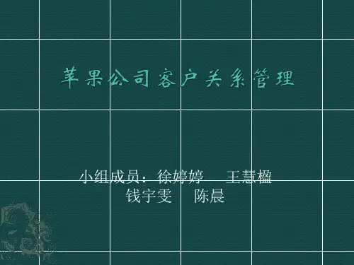 苹果公司客户关系