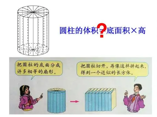 圆柱的体积
