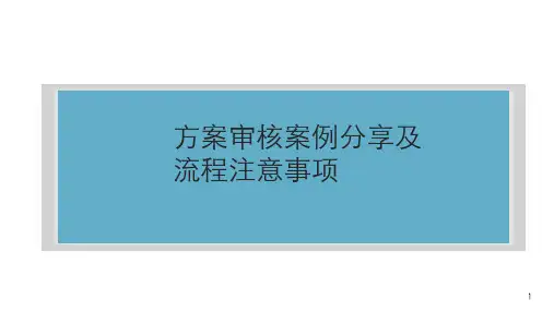 碧桂园市政能源项目总培训八：方案审核案例分享及流程注意事项-陈卓