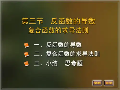 反函数的导数