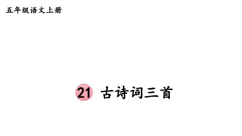 部编版语文五年级上册《第七单元教材习题答案》课件
