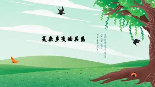 复杂多变的关系课件-部编版道德与法治九年级下册(1)