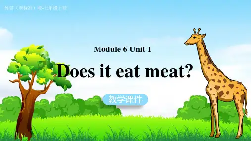外研七年级上册Module 6 Unit 1 课件50张PPT