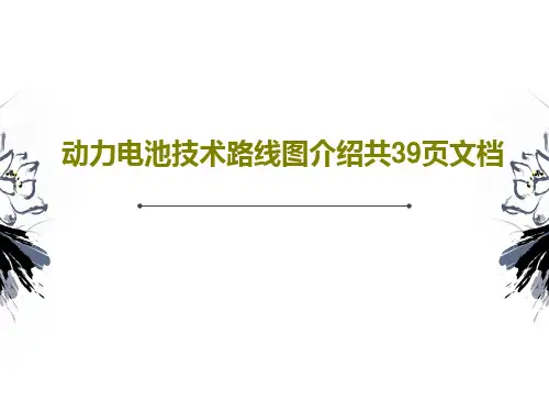 动力电池技术路线图介绍共39页文档共41页文档