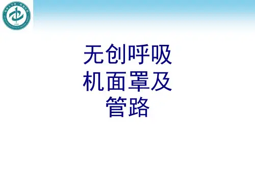 医学无创呼吸机面罩及管路PPT培训课件