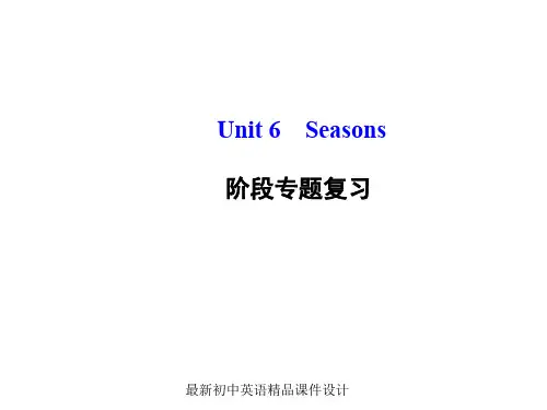 最新冀教版初中英语七年级下册《Unit 6 Seasons》精品PPT课件