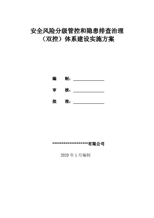 双控体系实施方案
