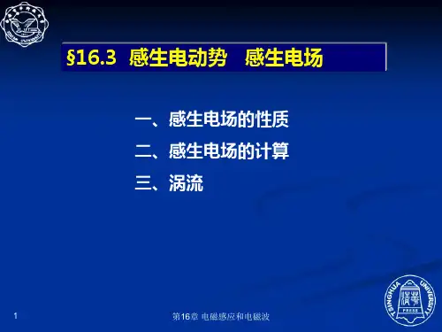 16.3 感生电动势   感生电场