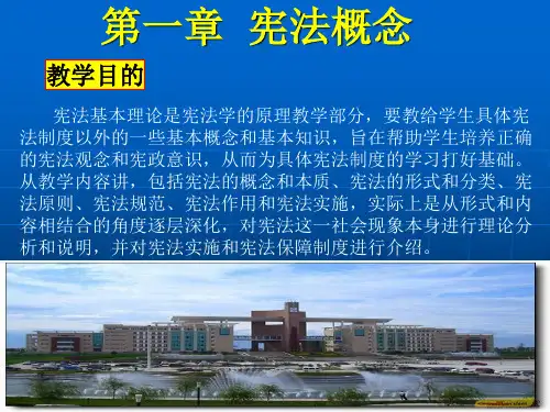 第一章 宪法基本理论