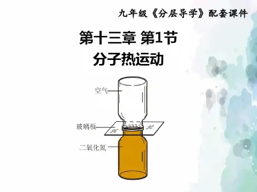 人教版-物理-九年级全一册-13.1分子热运动