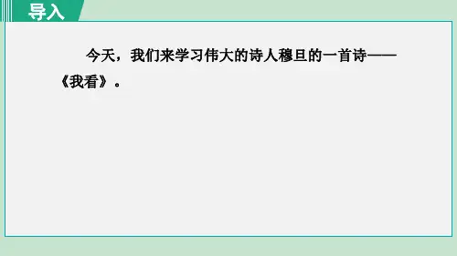 《我看》PPT课件(完整版)