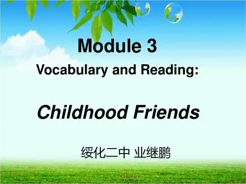 外研版选修Book6Module3Period2教学课件