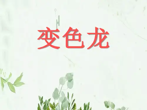 《变色龙》PPT课件 图文