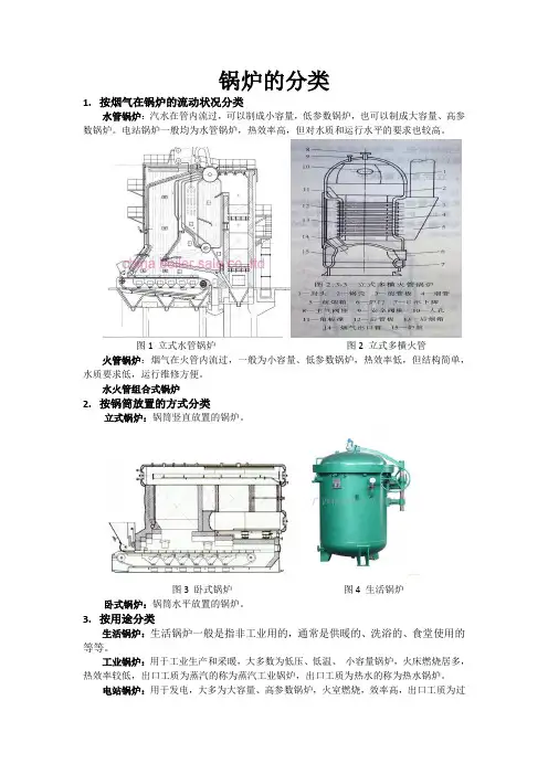 锅炉的分类