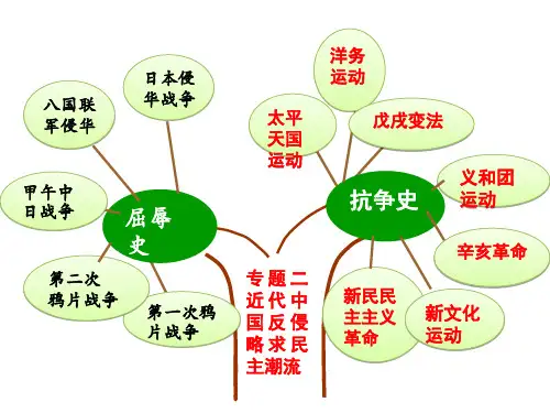 历史一轮复习近代中国的反抗