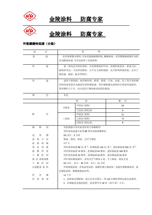 防火涂料说明书