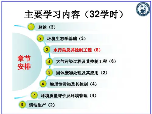 环境工程概论第3章水污染及其控制工程水体污染过程(2)