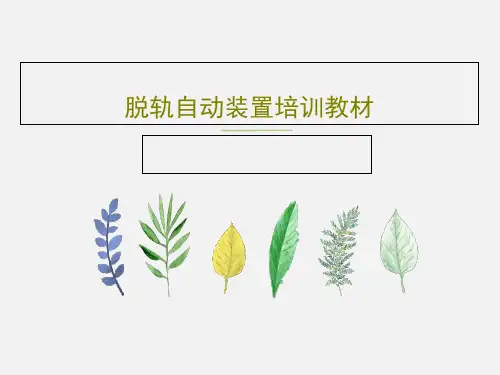 脱轨自动装置培训教材59页PPT