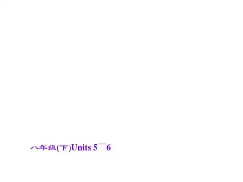 人教版英语八年级下册-Units-5---6单元考点复习课件