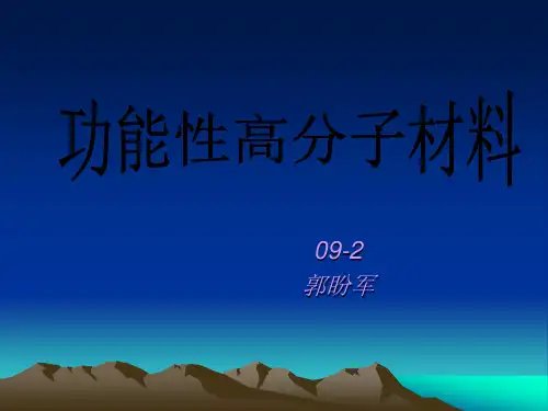 功能性高分子材料