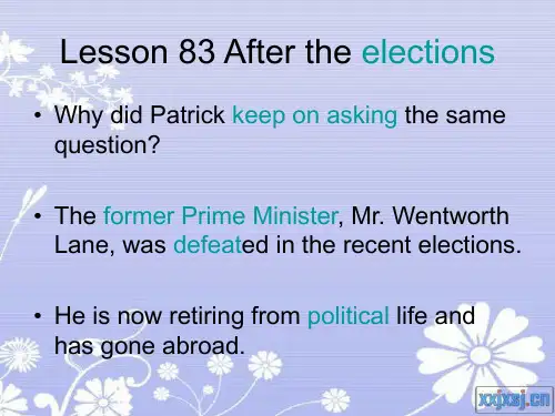 新概念二Lesson 83