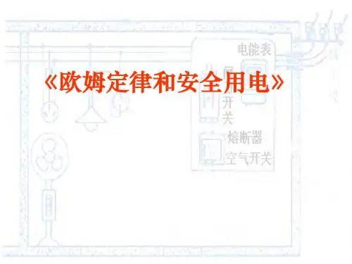 八年级物理欧姆定律和安全用电2(2019新)