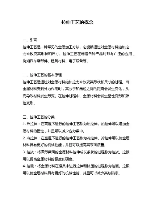 拉伸工艺的概念