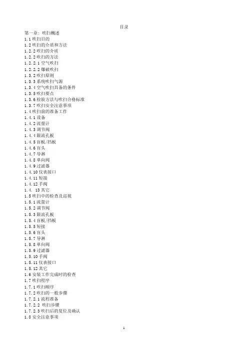 吹扫方案