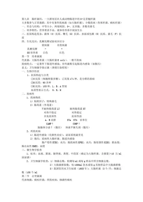 肠杆菌科