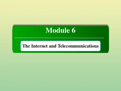 2020秋高中英语Module6课件外研版必修1