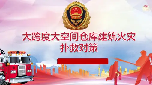大跨度大空间仓库建筑火灾扑救对策授课课件