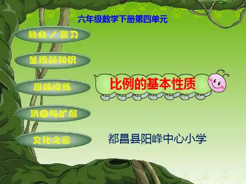 六年级下册数学课件-比例的基本性质 -人教版 (4)(共12张PPT)