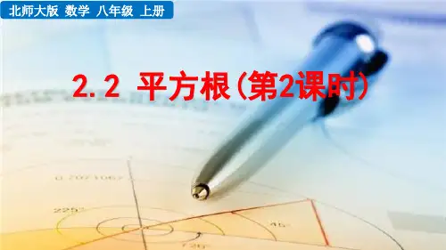 北师大版初中数学八年级上册第二章 实数2.2 平方根(第2课时) 课件