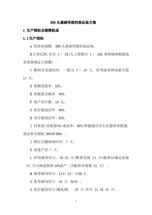 300头猪场方案