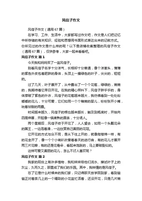 风信子作文