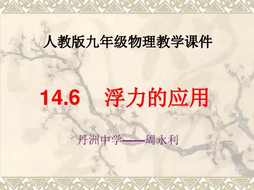 浮力的应用
