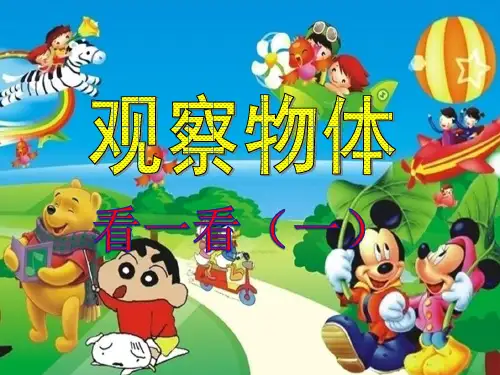 数学一年级下北师大版2-1看一看(一)课件(21张)