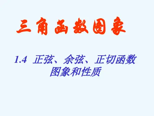 正弦余弦正切函数图象