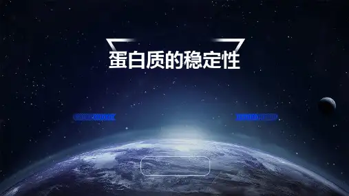 蛋白质的稳定性